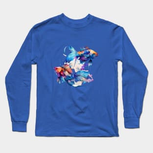 Zodiac Sign PISCES - Watercolour Illustration of astrology Pisces Long Sleeve T-Shirt